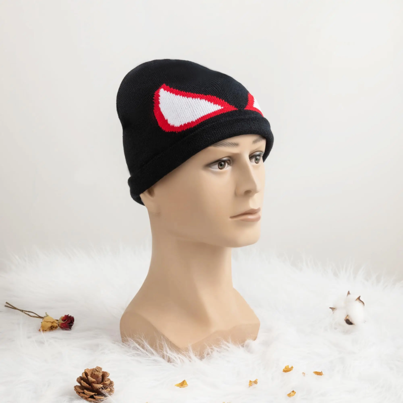 Stickad Spiderman Mössa