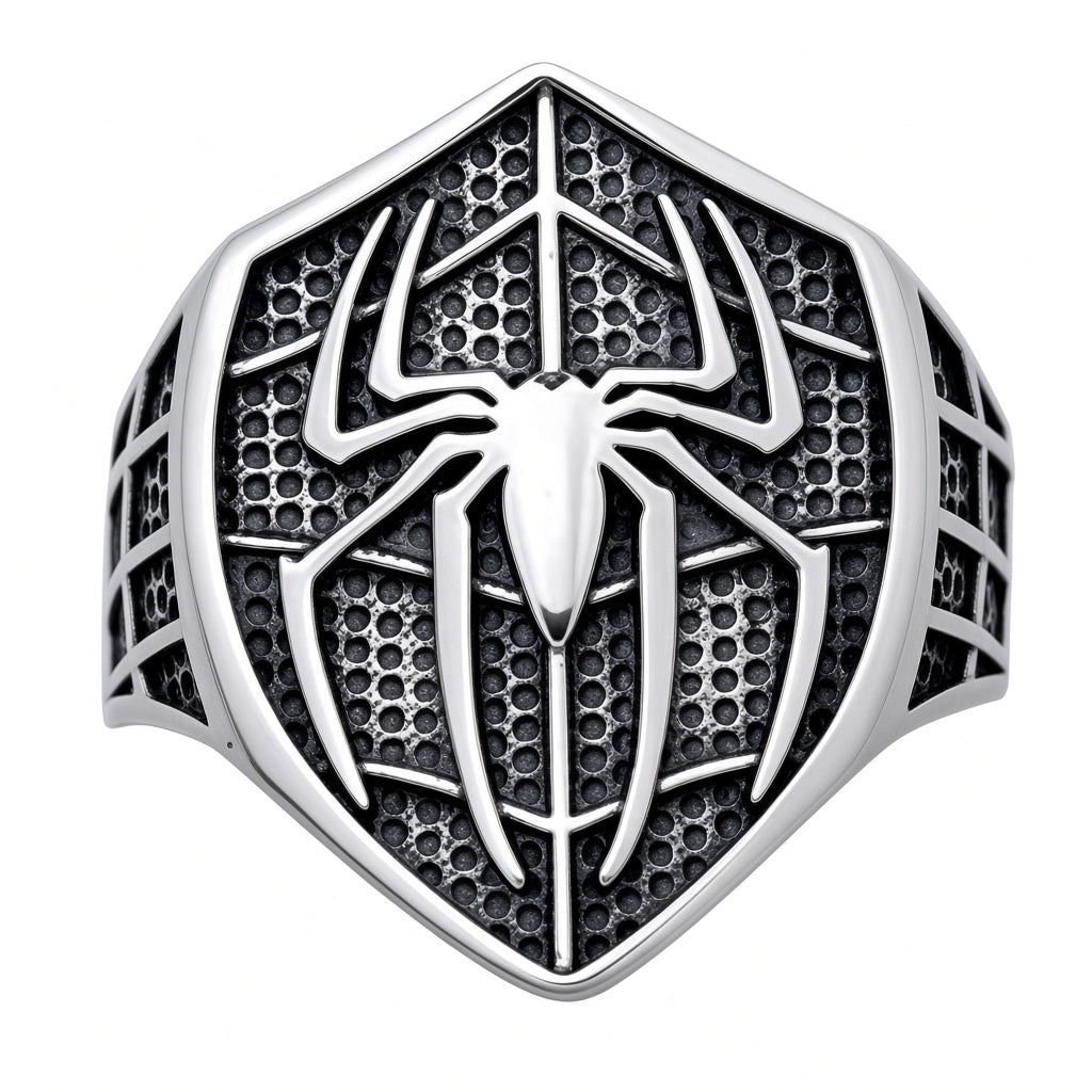 Spiderman Ring Silver