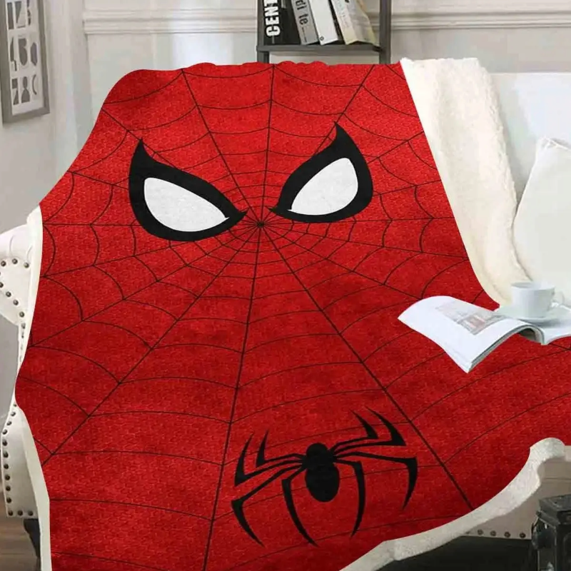 Filt Spiderman Röd